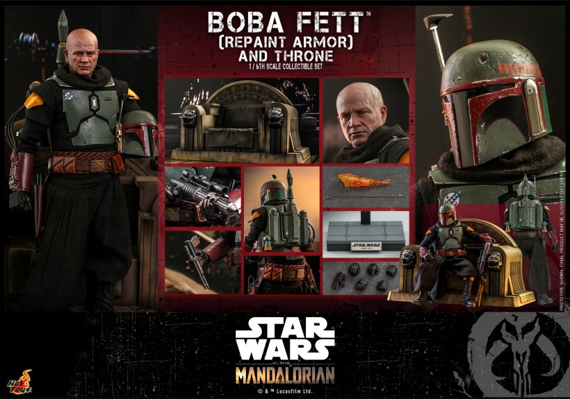 HotToys 1/6 Figure TMS056 Boba Fett(Repaint Armor) + Throne(Star Wars: The Mandalorian)