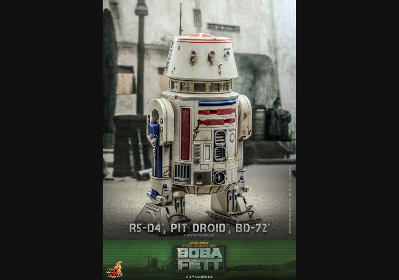 HotToys 1/6 Figure TMS086 R5-D4 + BD-72 + Pit Droid(Star Wars:The Book of Boba Fett)
