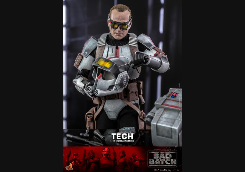 HotToys 1/6 Figure TMS098 Clone Force 99 The Bad Batch Tech(Star Wars: The Bad Batch)