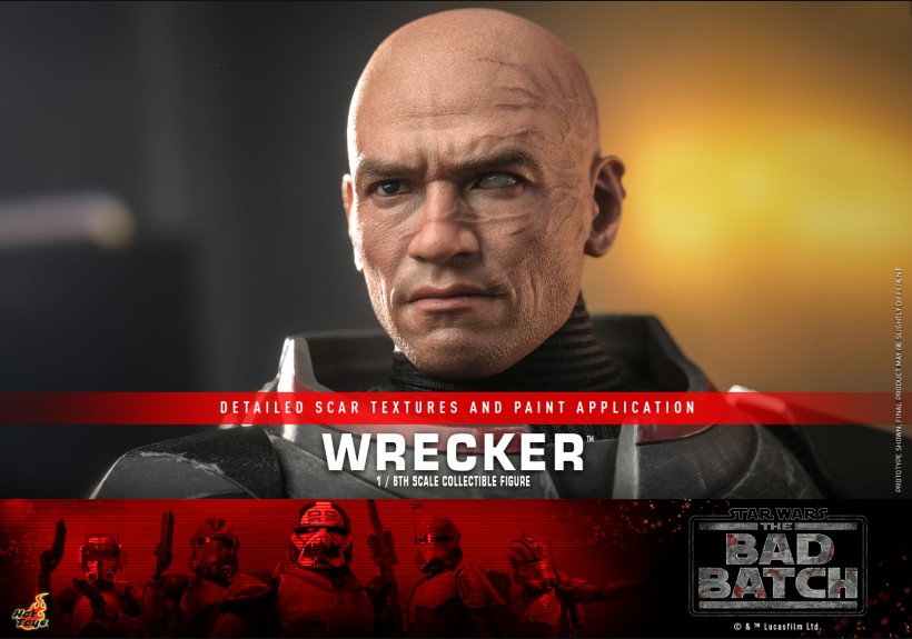 HotToys 1/6 Figure TMS099 Clone Force 99 The Bad Batch Wrecker(Star Wars: The Bad Batch)