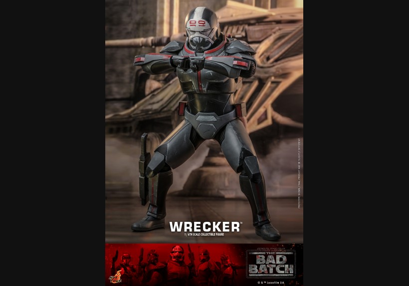 HotToys 1/6 Figure TMS099 Clone Force 99 The Bad Batch Wrecker(Star Wars: The Bad Batch)