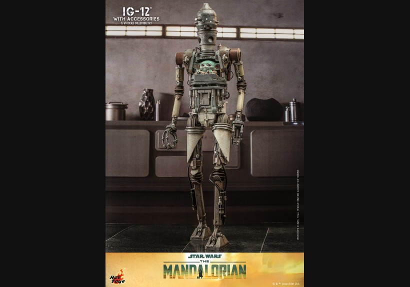 HotToys 1/6 Figure TMS105 IG-12 with Accessories(Star Wars : The Mandalorian)