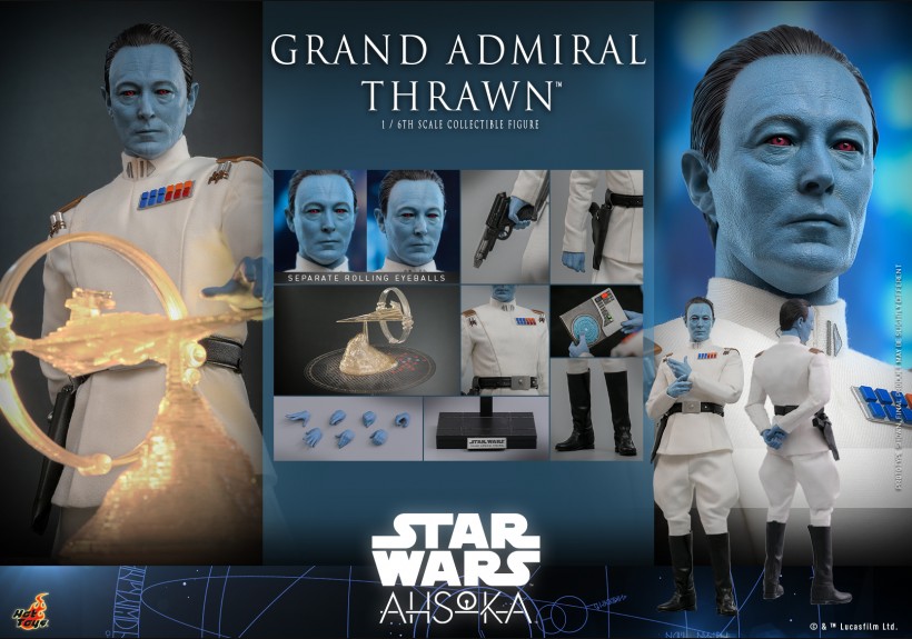 HotToys 1/6 Figure TMS116 Grand Admiral Mitth'raw'nuruodo(core name Thrawn)(Star Wars : Ahsoka Tano)